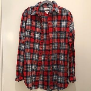 Sonoma Red Flannel Long Sleeve Shirt (Size Small)